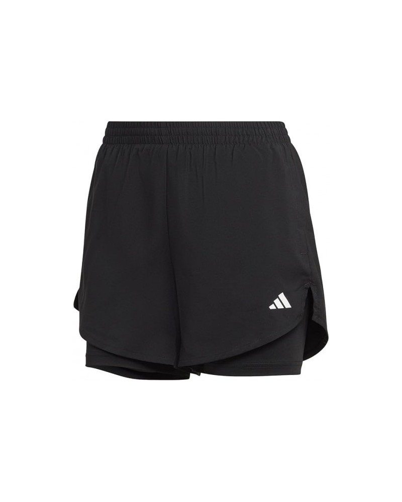 Pantalón Adidas Corto W 2 in 1 con Malla Interior Negro