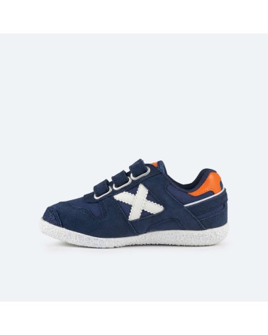 Zapatilla Munich Mini Goal Velcro 1620 AzulMarino