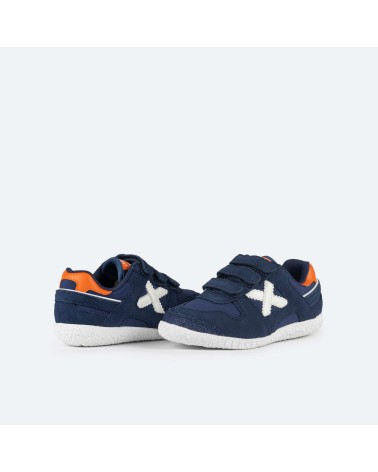 Zapatilla Munich Mini Goal Velcro 1620 AzulMarino