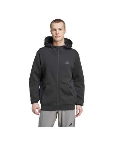 Sudadera Adidas D4T Full-Zip Capucha Negra