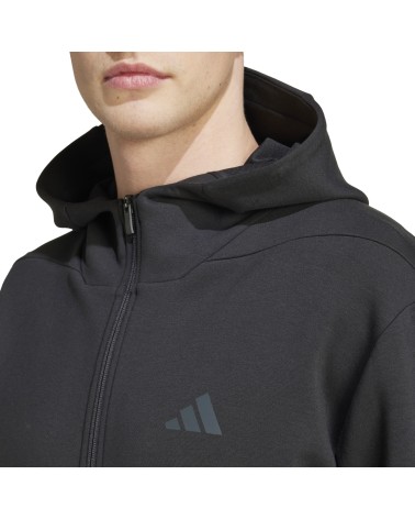 Sudadera Adidas D4T Full-Zip Capucha Negra