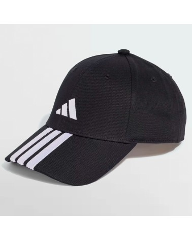 Gorra Adidas BBall 3 Bandas Negra